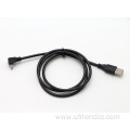 Custom 90 Degree Left Right Up Down Angle Micro USB Data Charging Cable